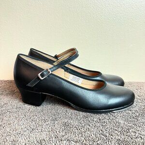 Bloch Womens Size 7 S0323L Show Tapper Black Leather Mary Jane Tap‎ Dance Shoes